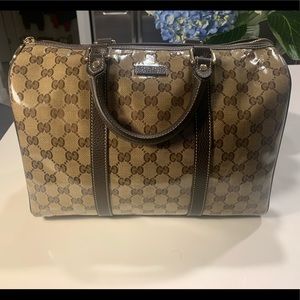 Authentic Gucci Crystal Boston Speedy 35